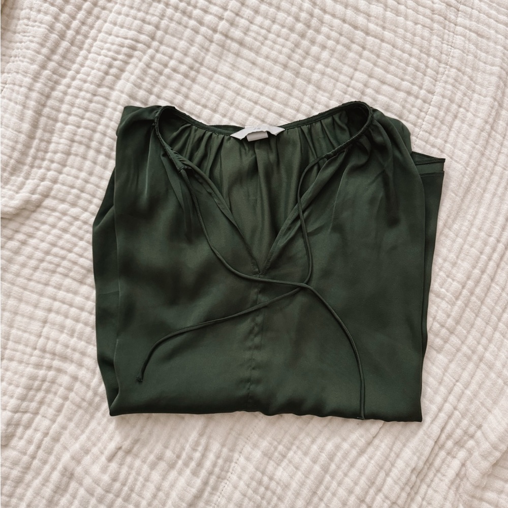 M H&M Oversized Tie-top Blouse